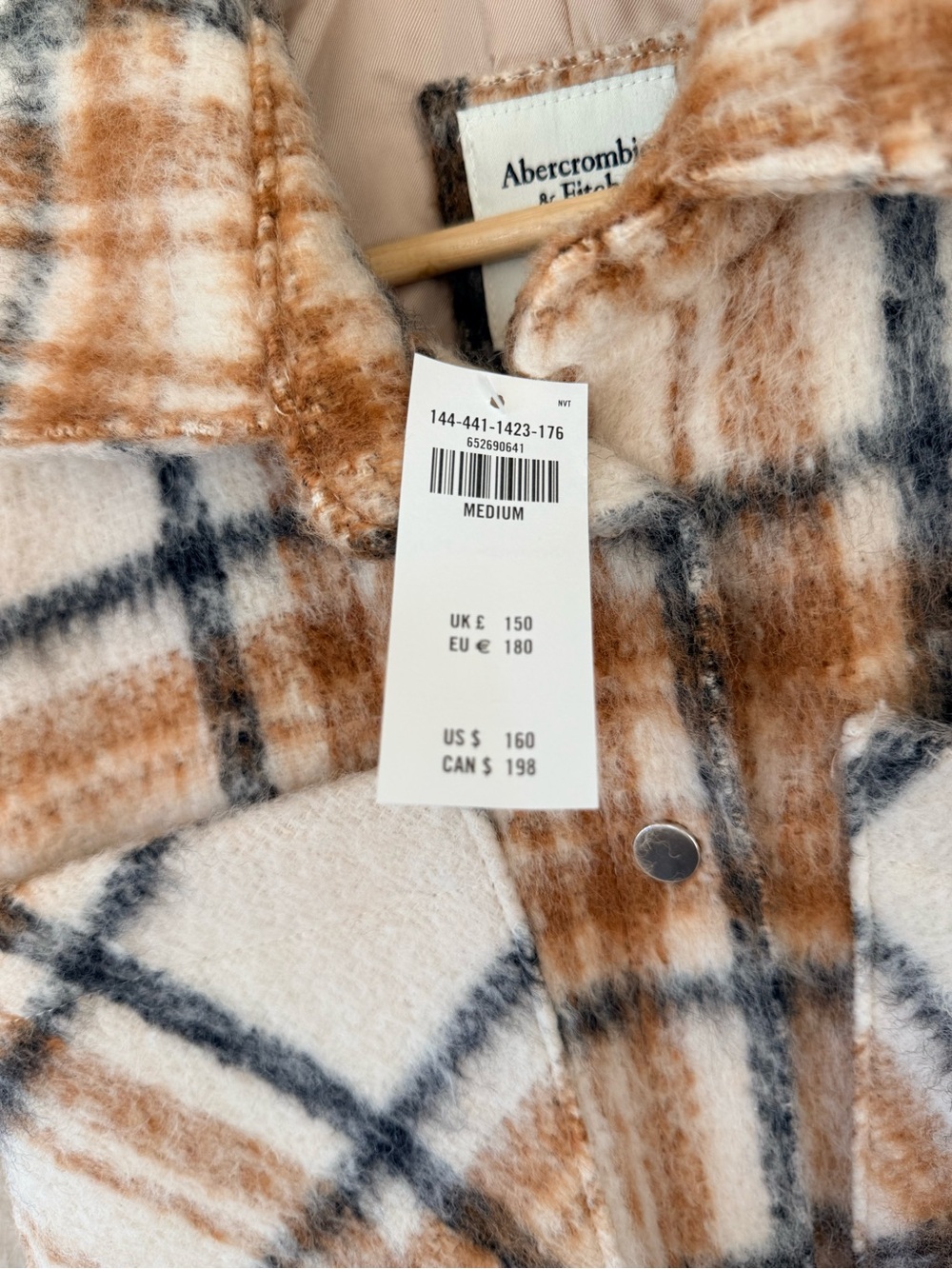 Abercrombie & Fitch Long Shacket M NWT - Picture 3 of 4
